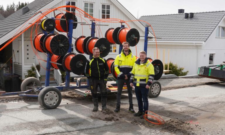 Signal framfor microtrenchingen